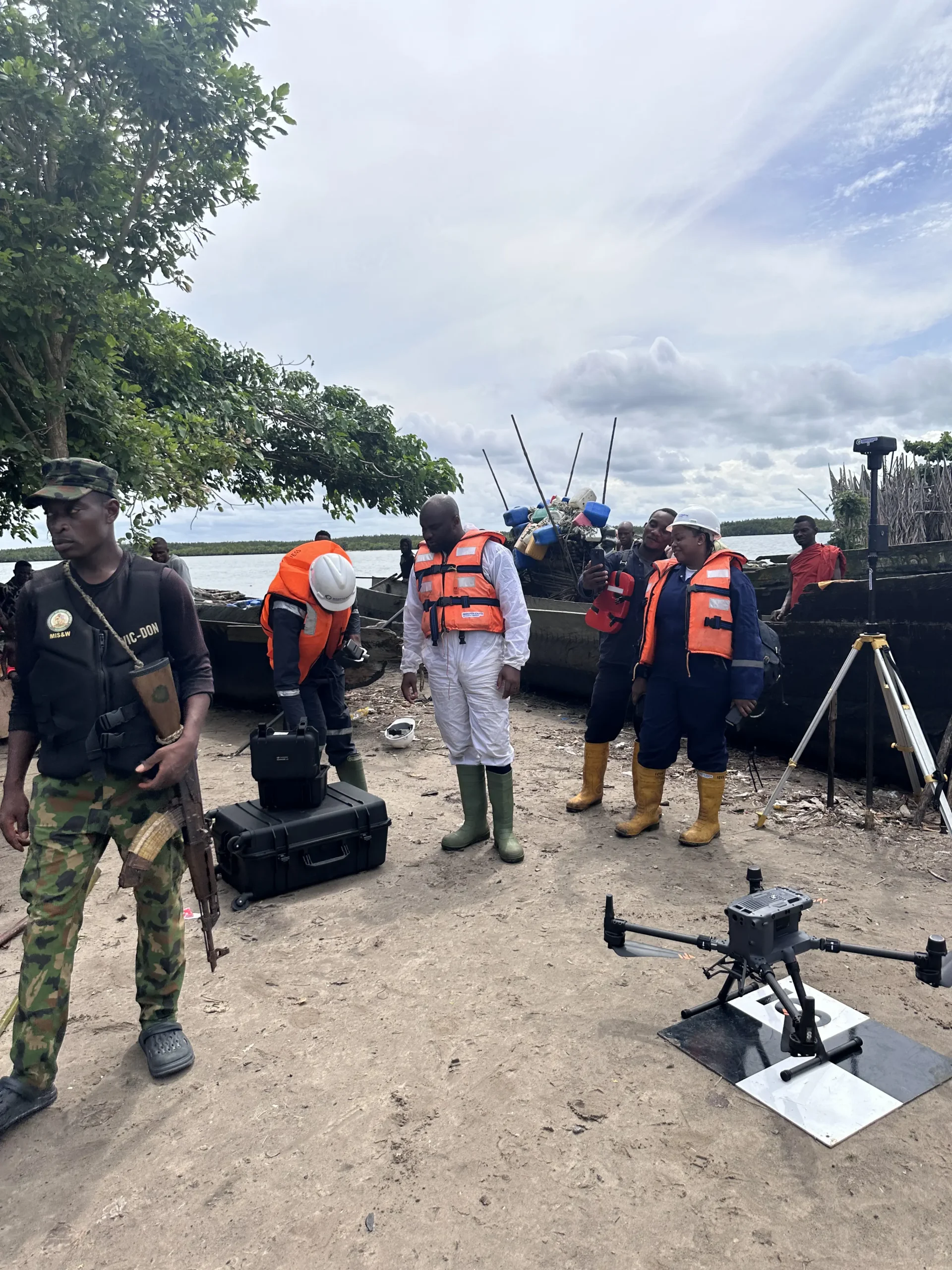 Just arrived Indepth Crew Commence work on a field project in Akwa-Ibom State